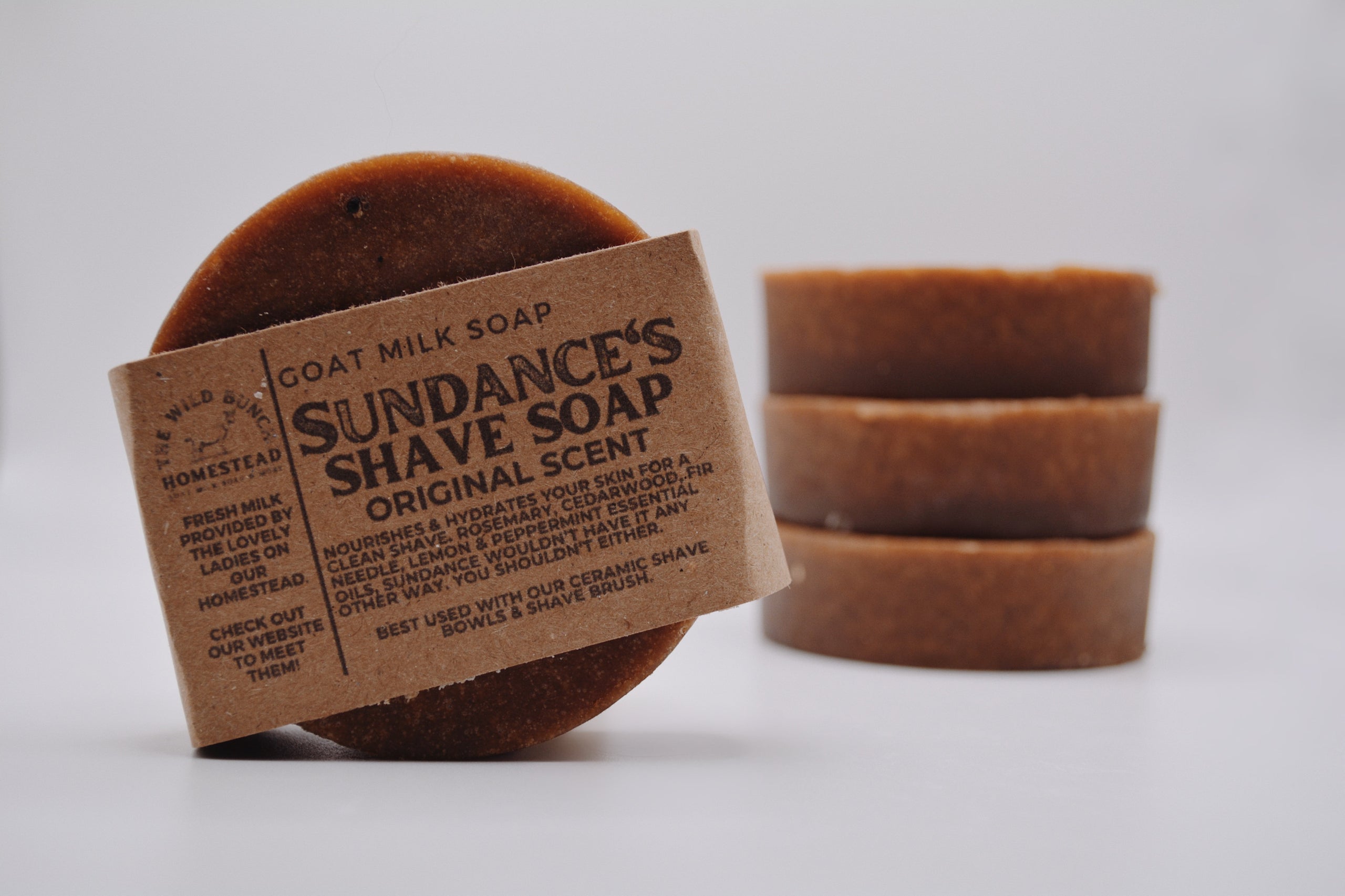 Sundance's Shave Soap - Goat Milk Soap | The Wild Bunch Homestead