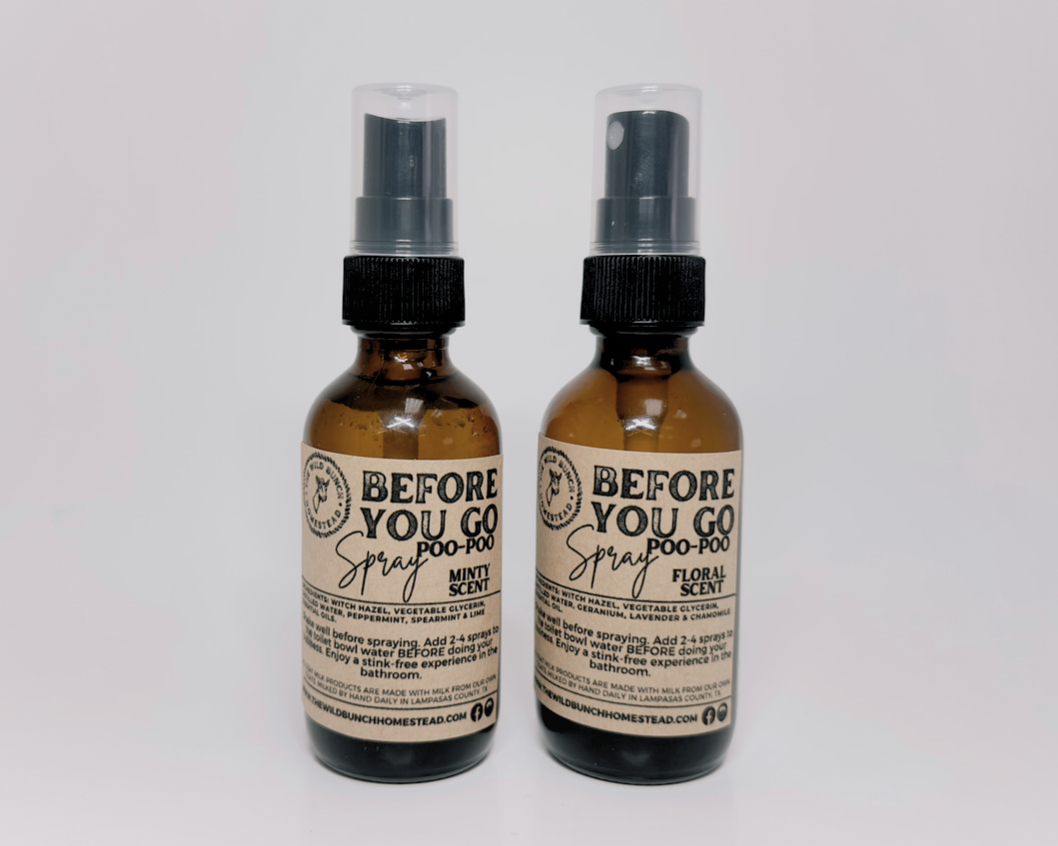 Before You Go Poo-Poo Spray | The Wild Bunch Homestead